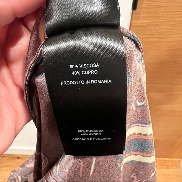 Elegant ALEXA CHUNG 
Printed dress | Burgundy| Patterned Dress | size 10 - Picture 13 of 15